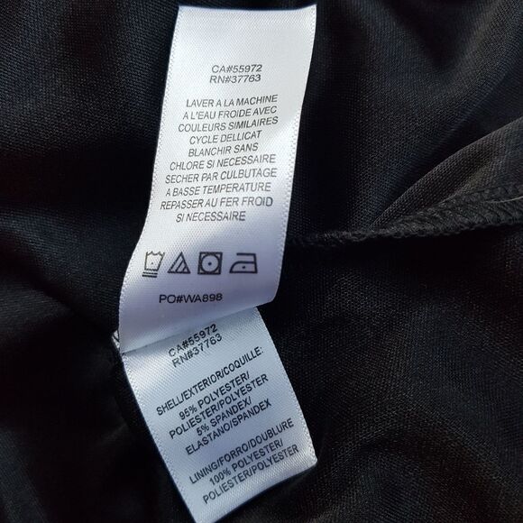 LAUNDRY by Shelli Segal Summer Shift Dress Black Blue and White XS NWOT - Picture 8 of 10